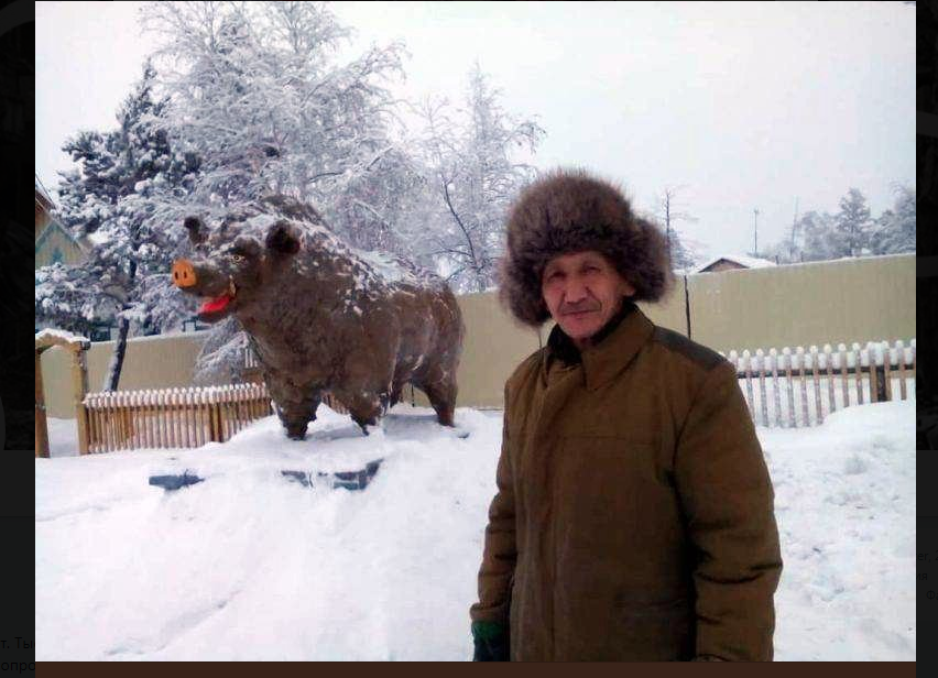 "Го*на в России немерено", - в Якутии слепили символ 2019 года из навоза - фото и реакция Сети