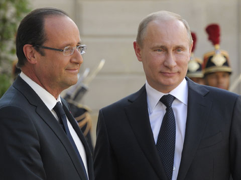 Путин и Олланд поехали на прием к премьер-министру Австралии на одном авто 