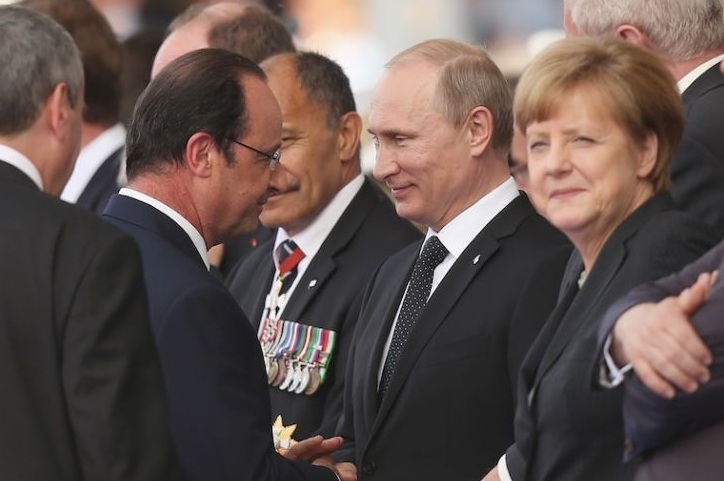 Путин, Меркель и Олланд начали переговоры в Москве
