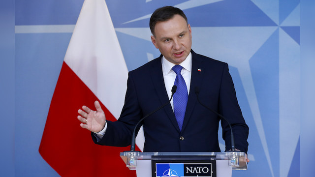 ​Президент Польши Дуда призвал НАТО показать характер и принципиальность в разговоре с Россией