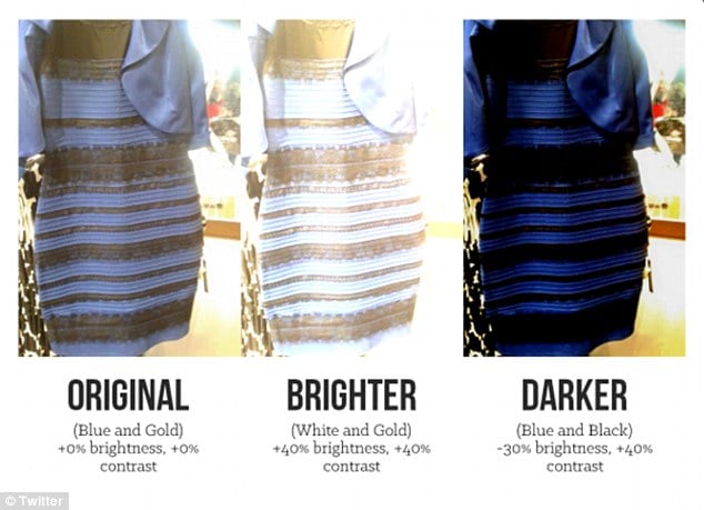 Платье, взорвавшее Сеть: бело-золотое или сине-черное?
