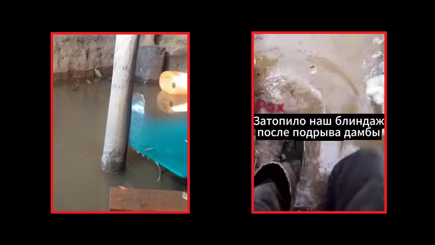 "Затопило все", – оккупант показал видео из блиндажа, залитого водой от взорванной дамбы