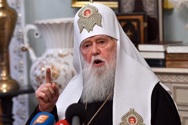 "Запрячьте клинок и возвращайтесь домой", - патриарх Филарет жестко обратился к Российской Федерации 