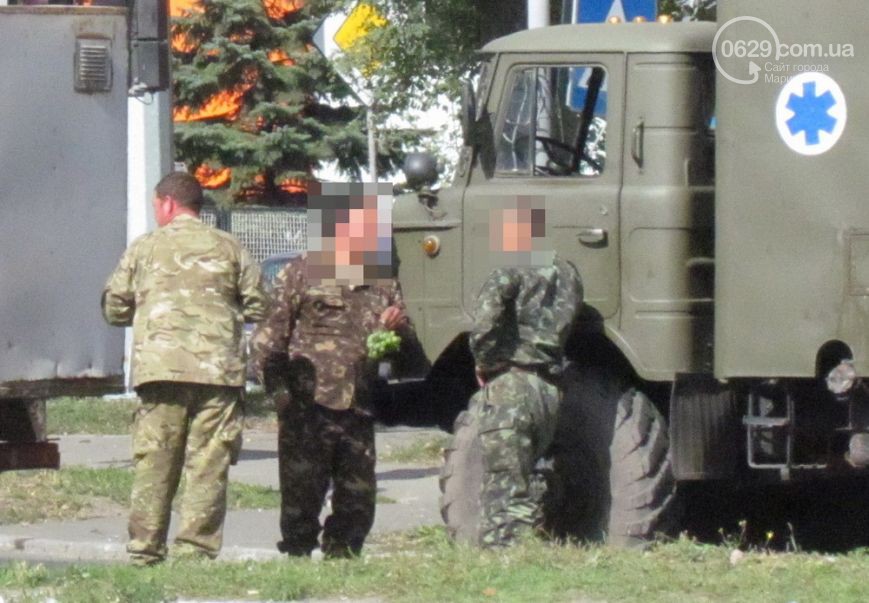 В Мариуполе украинские военнослужащие попали в ДТП