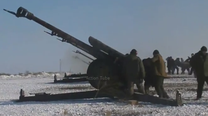 Как ДНР ведет огонь из гаубиц Д-30
