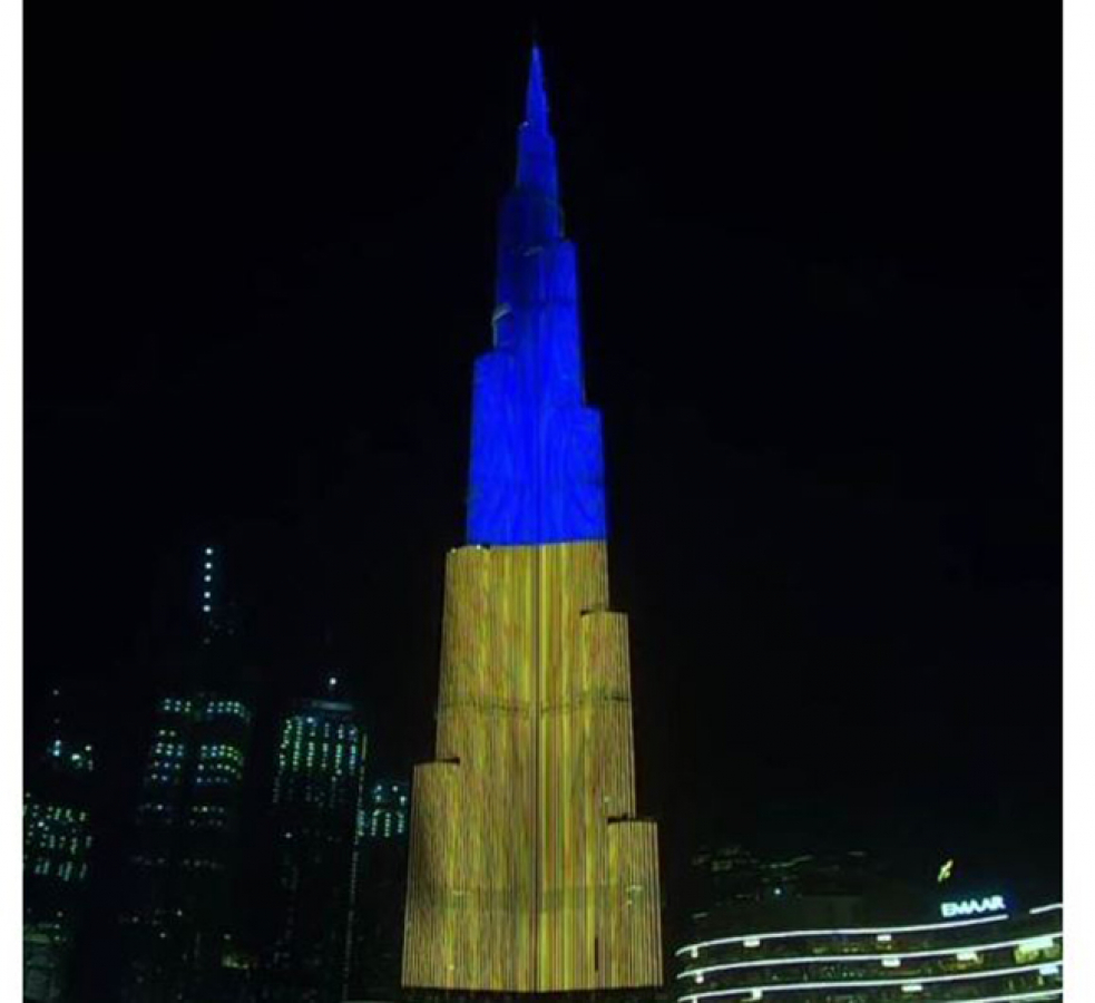​Дубай, Стамбул и Анкара креативно поздравили Украину с Днем Независимости - яркие кадры
