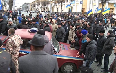 МВД Украины о беспорядках в Виннице: зал был слишком тесен 