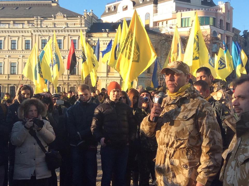 Три тысячи активистов пройдут маршем по улицам столицы в годовщину Майдана