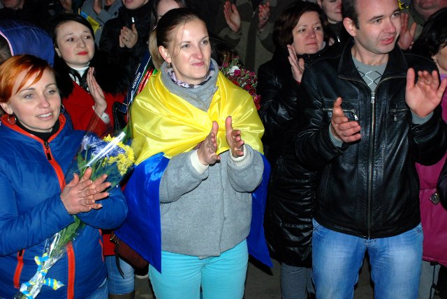 Как в Кировограде встречали "киборгов"