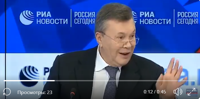 "Без петли на шее..." - видео с фразой Януковича Цимбалюку на пресс-конференции в Москве потрясло соцсети