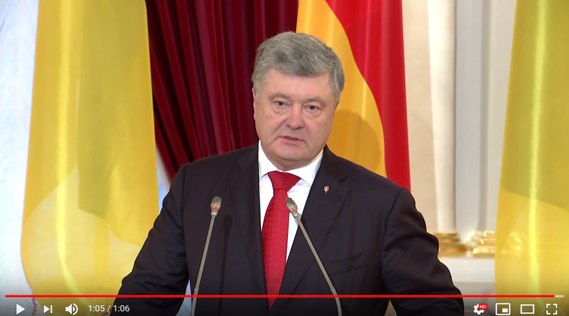 "Вон из Украины!" - появилось видео ответа Порошенко Путину в ответ на санкции Кремля