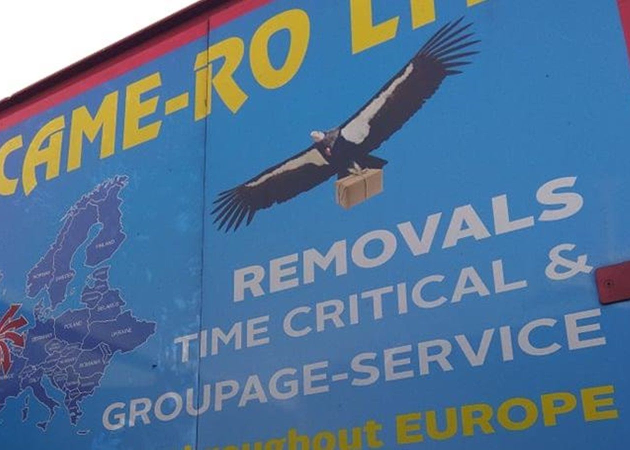 Британский перевозчик CAME-RO использует карту с "российским" Крымом