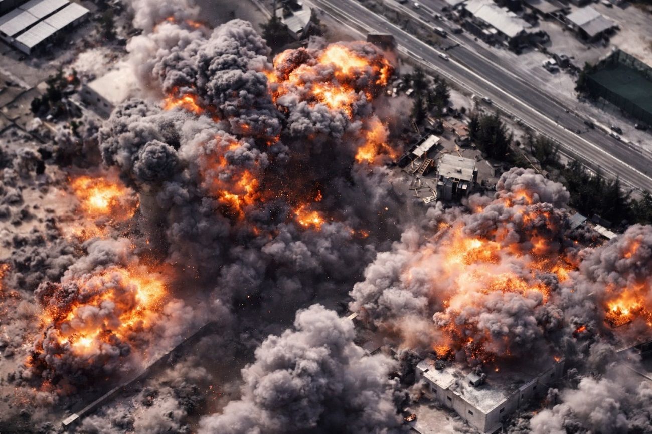 Снесло полквартала: Израиль показал видео бомбового удара по штабу иранского режима