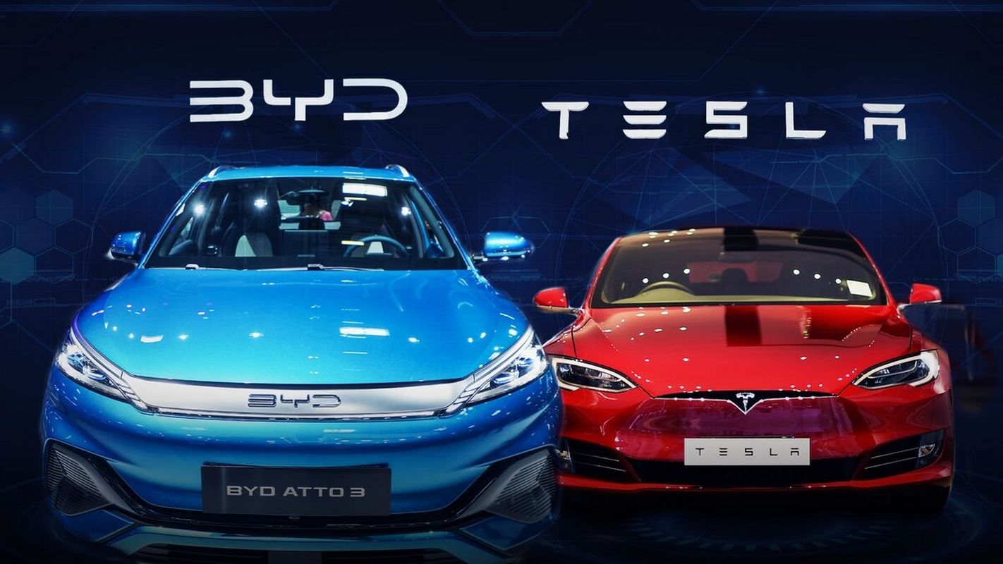 Tesla теряет лидерство: китайская BYD наступает, а скандалы Маска усугубляют ситуацию – СМИ