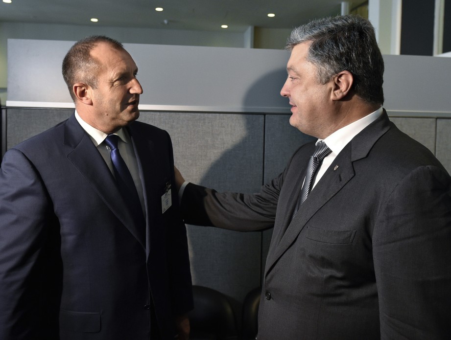 Порошенко в ООН встретился с президентом Радевым: главы Украины и Болгарии договорились, что санкции с России София снимать не будет