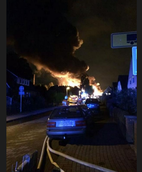 Мощный взрыв прогремел на химическом заводе в Германии