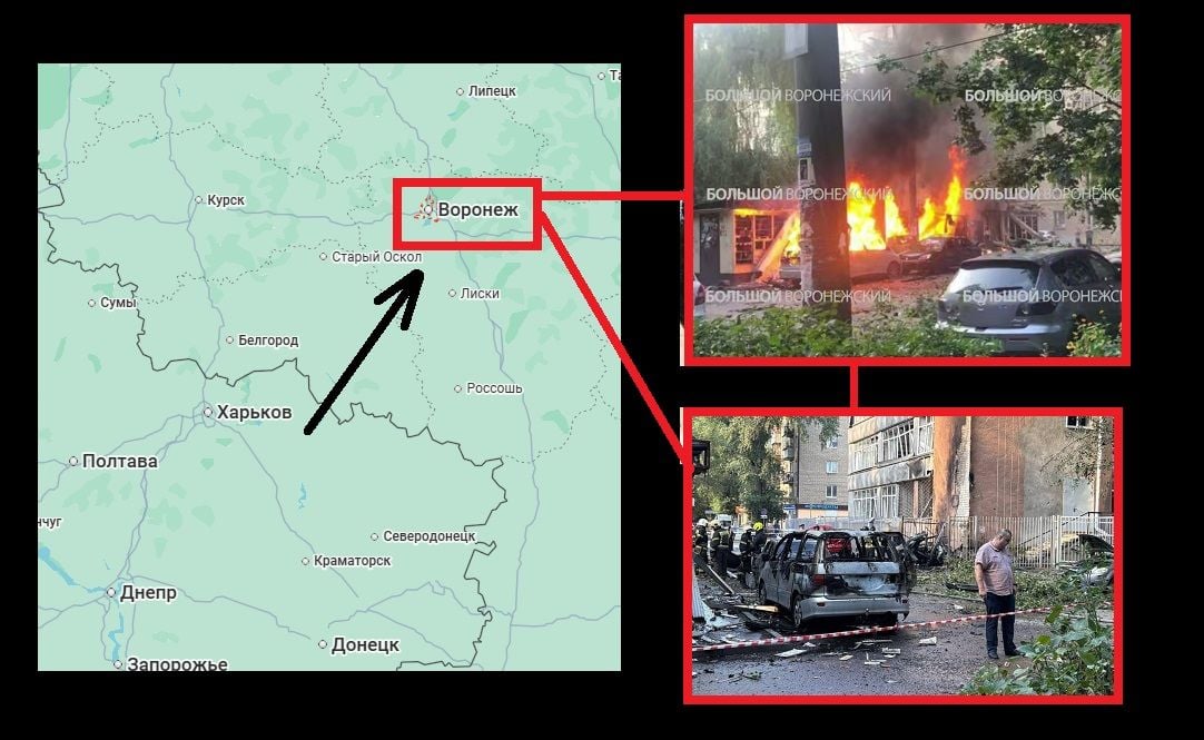 Ночью дроны разбомбили российский Воронеж – много пострадавших, дома разрушены