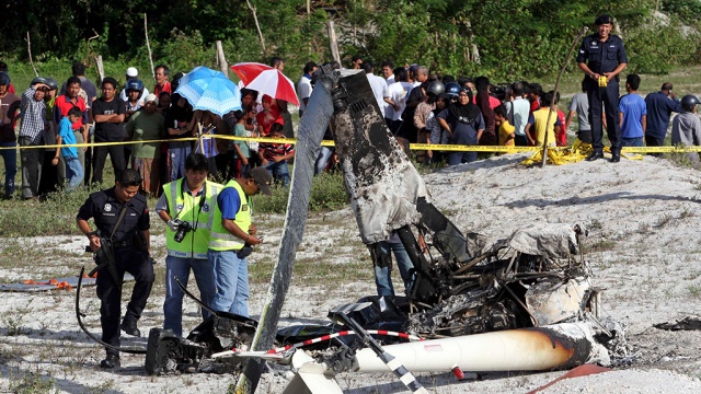 В Малайзии разбился пассажирский вертолет