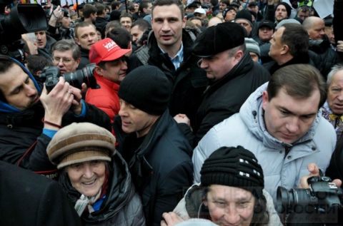 Кличко - харьковским активистам в Киеве: Мне эта власть не нужна