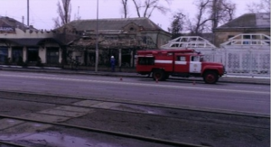 Ночью в Одессе горели два ресторана. Видео