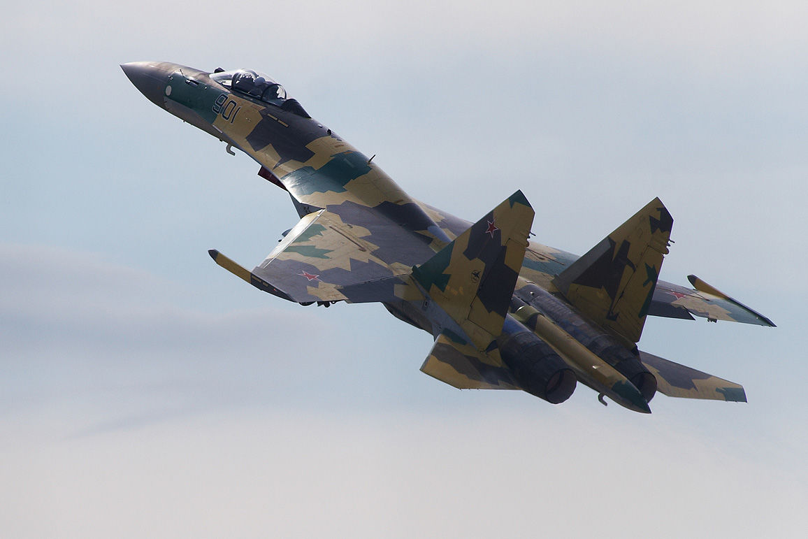 ​NASAMS - сила: ВСУ показали кадры ликвидации российского "аналоговнетного" Су-35С под Бахмутом