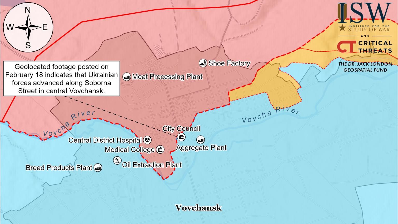 На Харьковщине бойцы ВСУ продвинулись в Волчанске, а оккупанты РФ возле Боровой – ISW