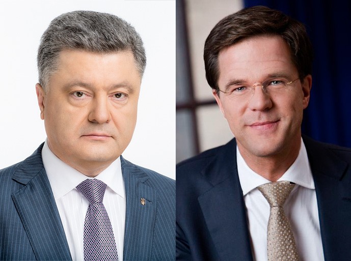Нидерландский премьер Рютте отчитался перед Порошенко по вопросу ассоциации ЕС-Украина и заявил, что Голландия не против "безвиза"