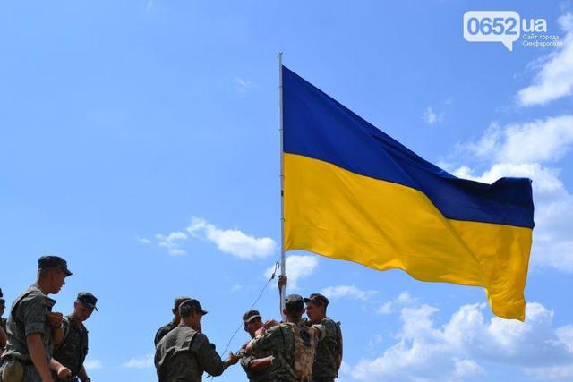 Над Артемовском и Дружковкой подняты флаги Украины