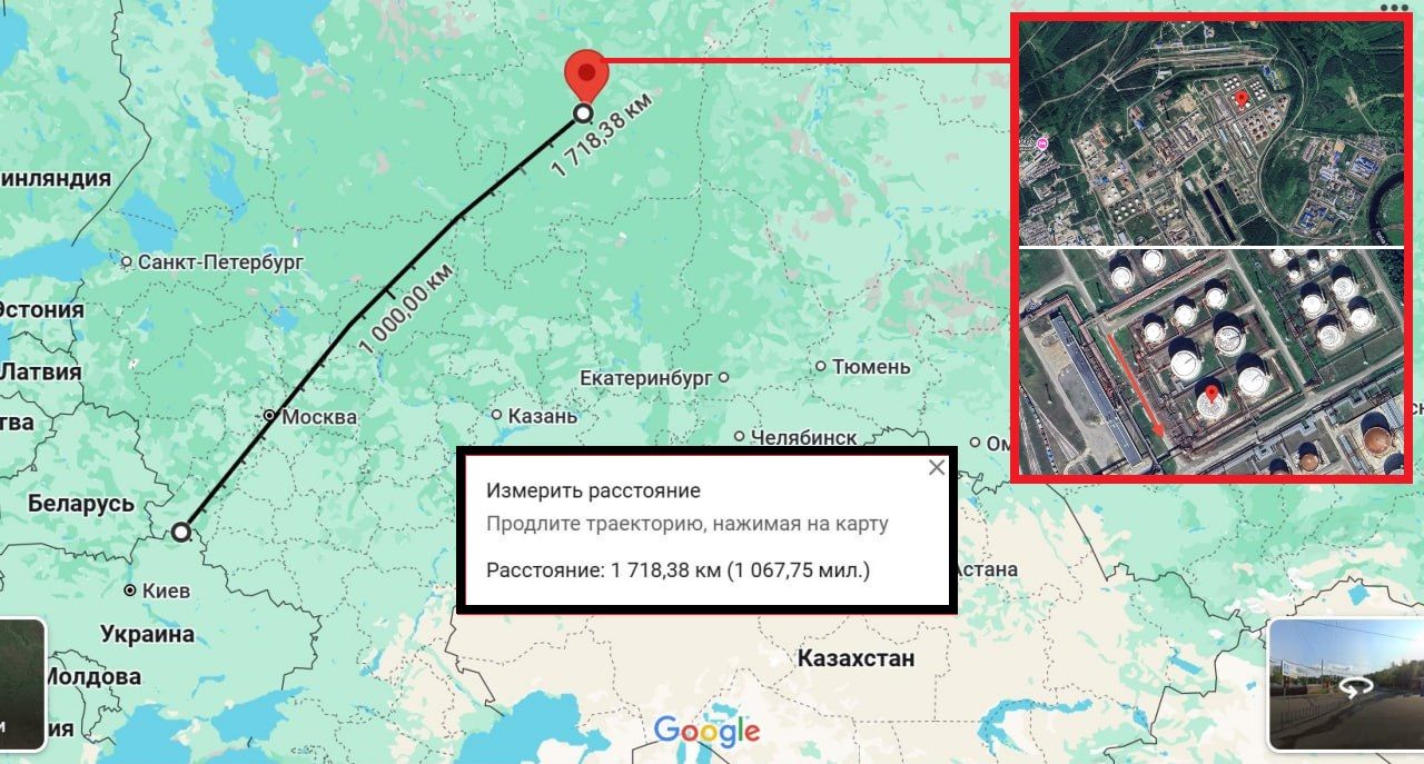 Украина ударила по второму за сутки российскому НПЗ: дрон пролетел 1700 км – СМИ