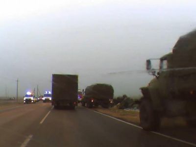 В оккупированном Крыму улетел в кювет военный грузовик с оккупантами - подробности