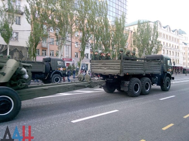 Как прошла репетиция парада Победы в Донецке