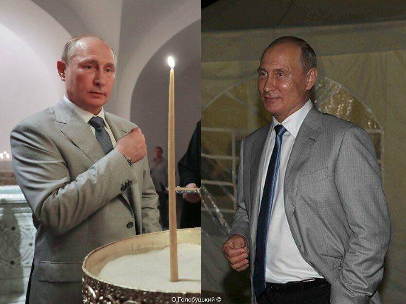 ​В разных местах и практически одновременно: в Крыму "засветились" сразу два Путина - уникальные кадры