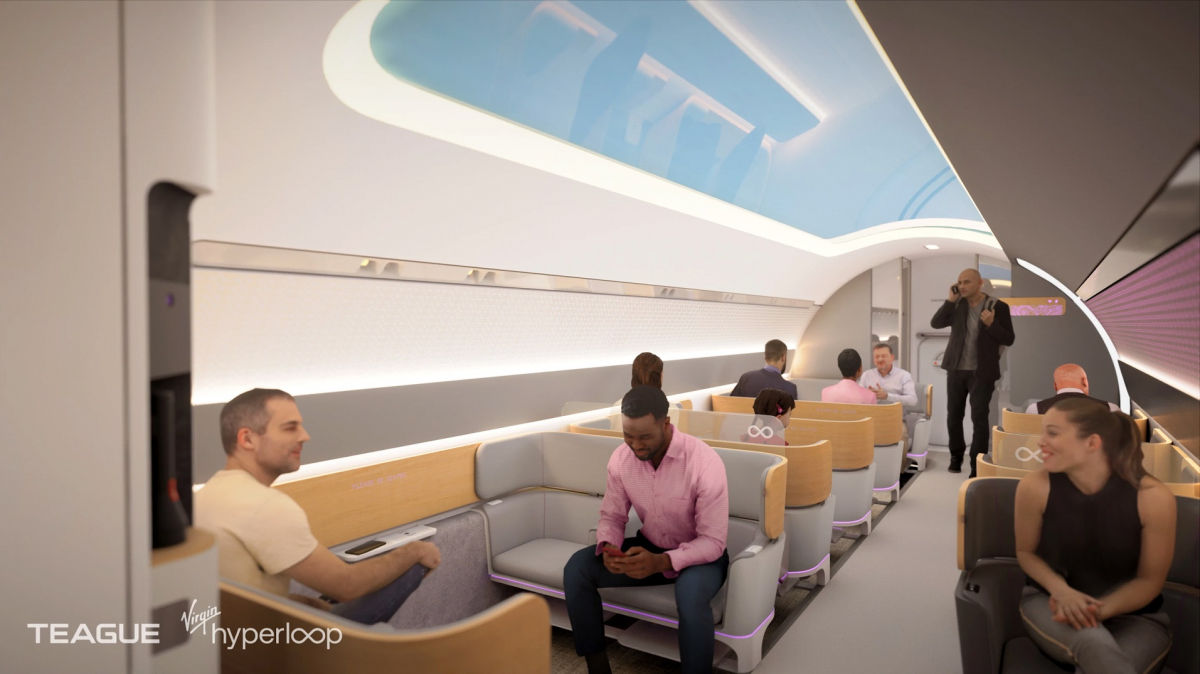 Virgin Hyperloop рассказала о том, как будет выглядеть поездка в ее "гиперлупе"