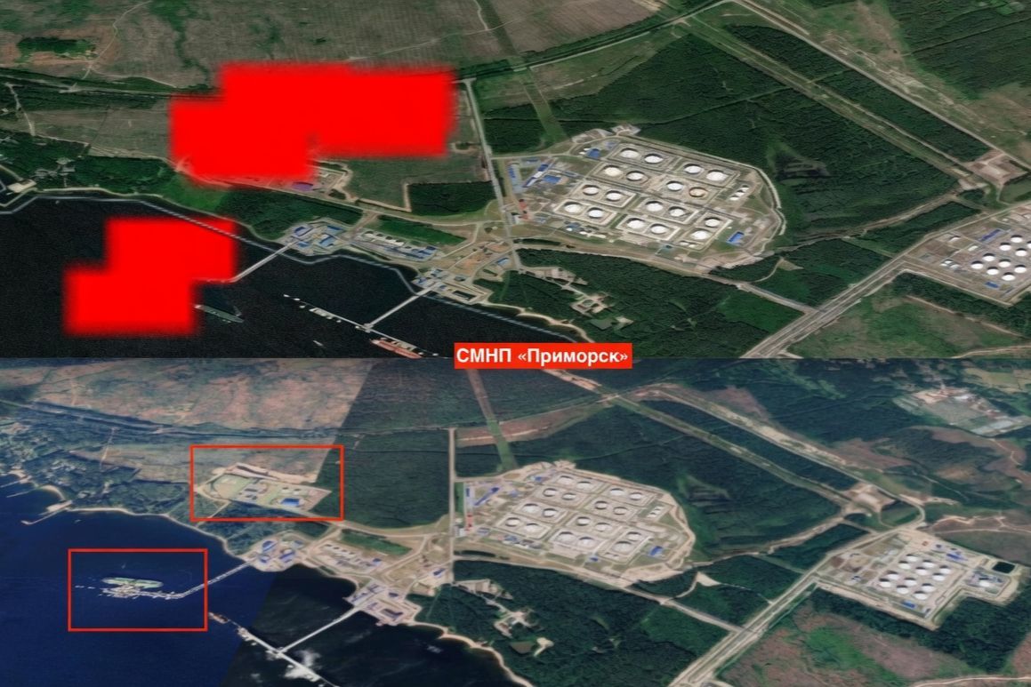 ​Дроны ВСУ снова наведались в Приморск: в огне нефтеналивной причал и “Панцирь”