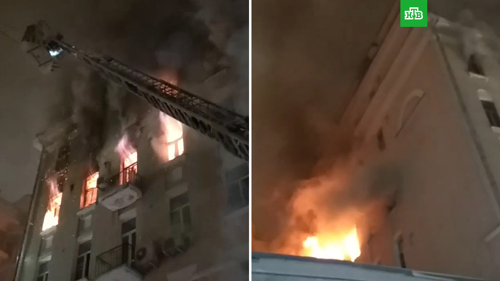 В центре Москвы горит элитный дом с квартирами российских звезд: при пожаре могли погибнуть известные артисты - кадры