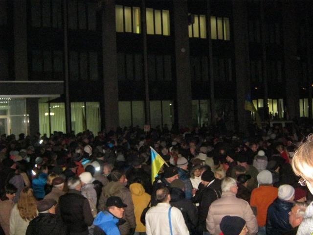Массовые протесты в Кривом Роге. Хроника событий 19.11.15