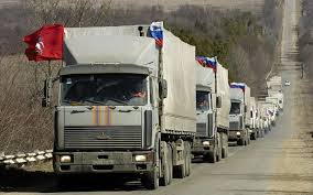 Машины десятого российского гуманитарного конвоя вернулись  обратно в РФ