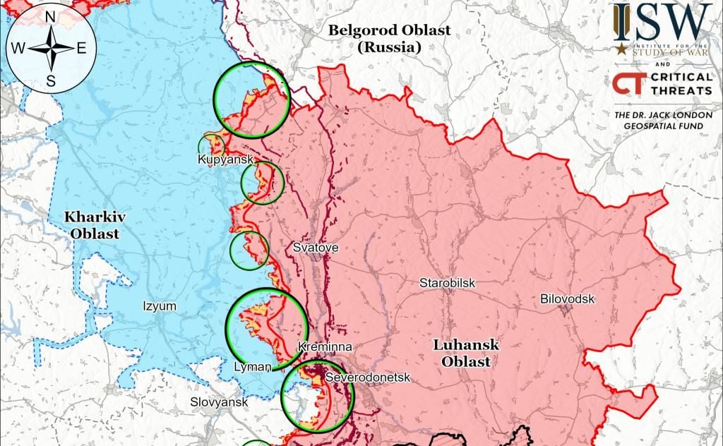 В ISW прокомментировали заявления россиян о продвижении ВС РФ на Харьковщине к Волчанским Хуторам