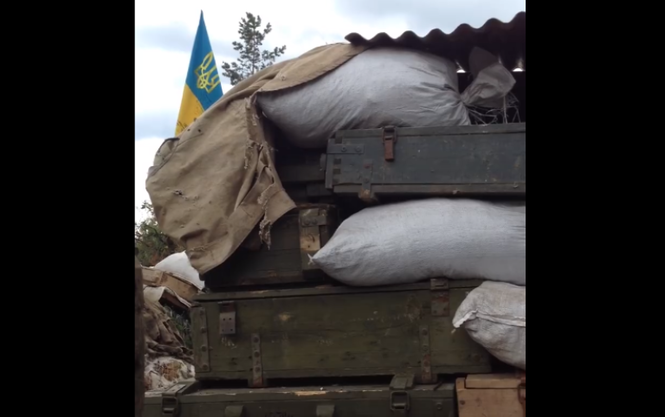 "Пусть слушают! Так им и надо! Мы у себя дома", - бойцы АТО показали видео, как в "ДНР" реагируют на украинский гимн