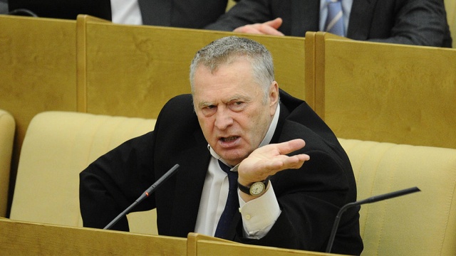 Демарш  в Госдуме: Жириновский  - Родниной: "Фигуристка! Должна молчать, когда лидер партии выступает"