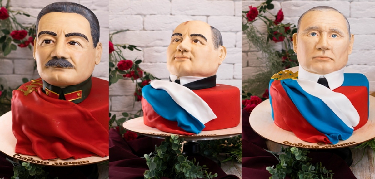 В России сделали торты с головами Путина, Сталина и Горбачева - "Сладкие мечты"