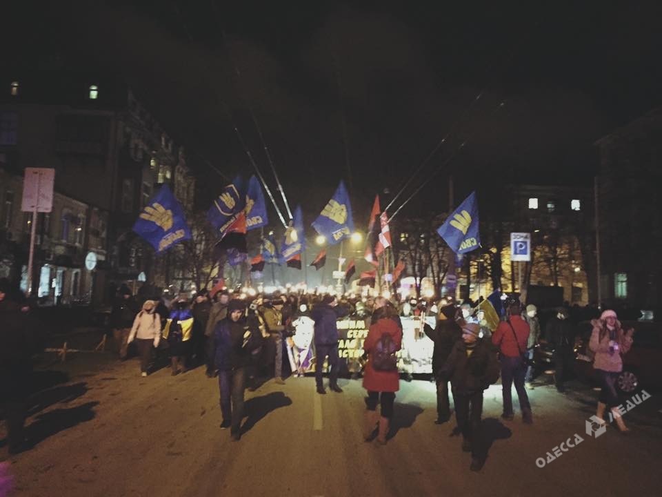 Факельное шествие в Одессе: с днем рождения, Бандера!