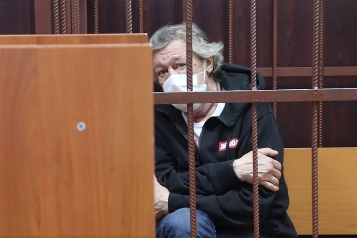 Михаил Ефремов расплакался на суде по избранию меры пресечения