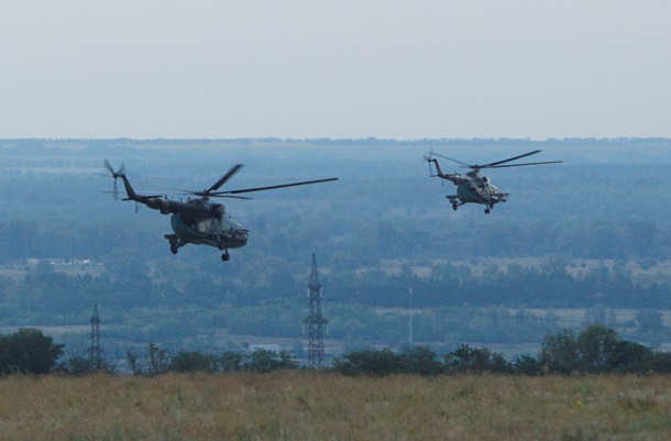 Лагерь украинских военных на Луганщине