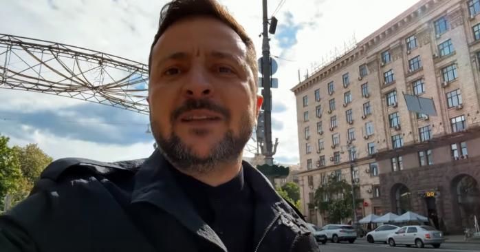 День памяти и победы над нацизмом: Зеленский записал видеообращение на Крещатике
