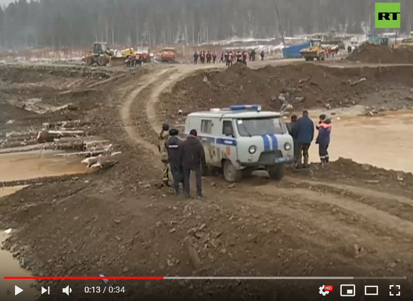 Видео после прорыва дамбы в России