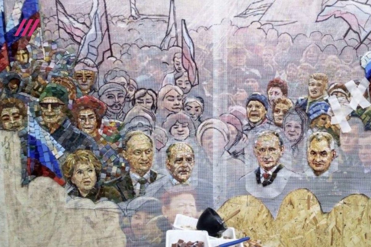 ​Путина, Сталина и "Крым наш" увековечат в фресках на стенах храма Минобороны РФ, фото