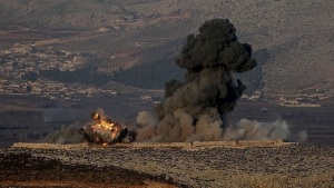 Турецкая авиация атаковала курдское ополчение в Африне – кадры