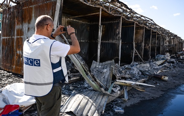 ОБСЕ направила группу экспертов к месту обстрела остановки в Донецке