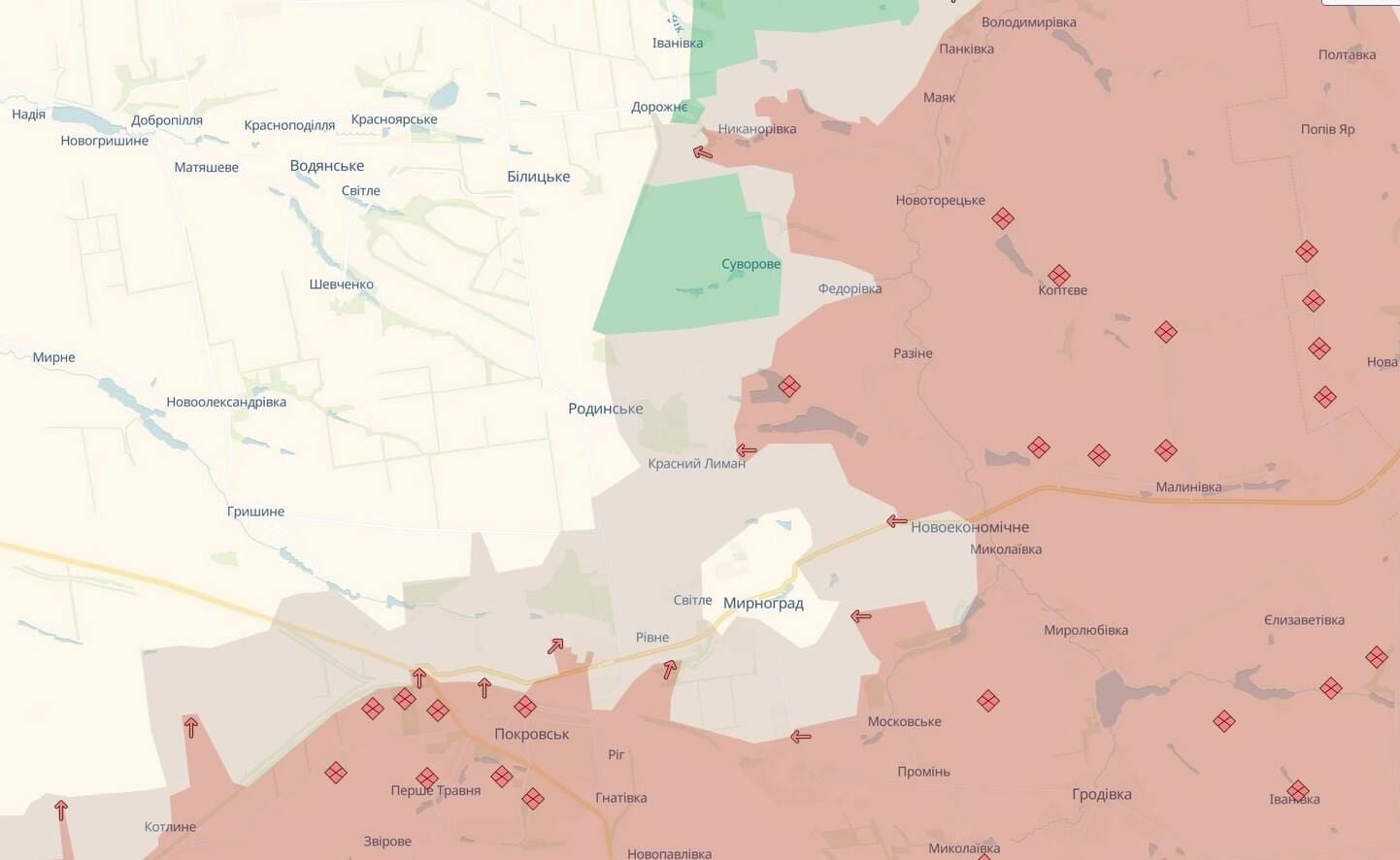 Российские оккупанты продвинулись возле трех населенных пунктов на Донбассе – DeepState